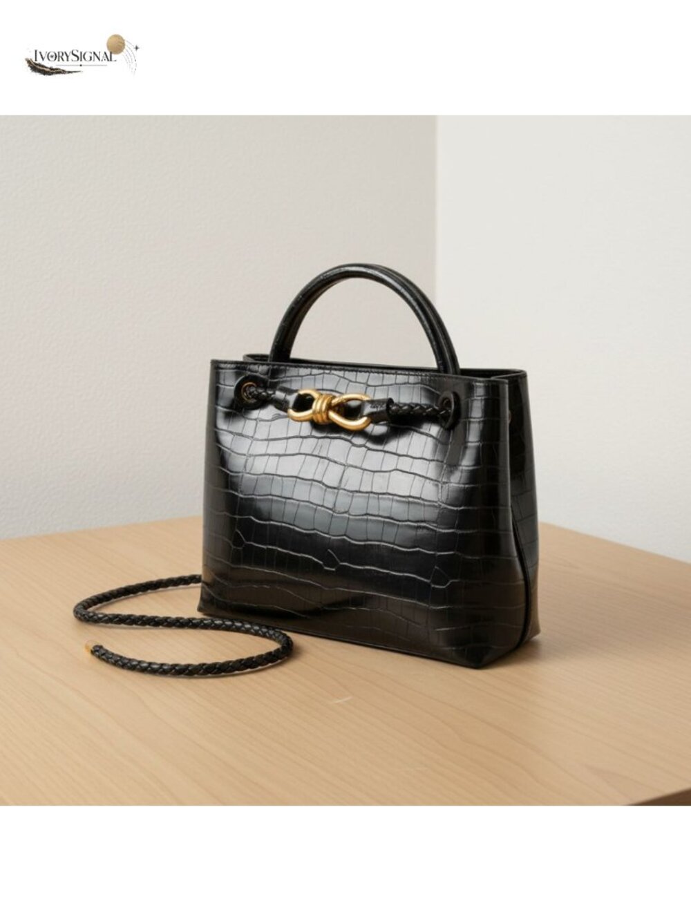 Woven Tote Bag PU Leather Top Handle Shoulder Handbag for Women